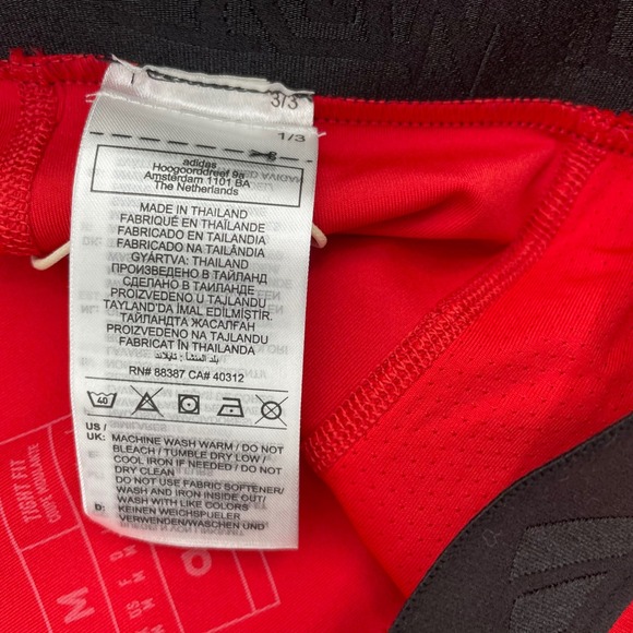 Adidas Mens Mahomes Techfit Training Tights Red Compression Leggings JE4330 M - Picture 7 of 14